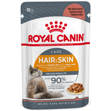 Görseli Galeri görüntüleyiciye yükleyin, Royal Canin Hair & Skin Care Gravy Pouch Kedi Yaş Maması 85 Gr