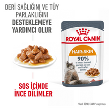 Görseli Galeri görüntüleyiciye yükleyin, Royal Canin Hair & Skin Care Gravy Pouch Kedi Yaş Maması 85 Gr