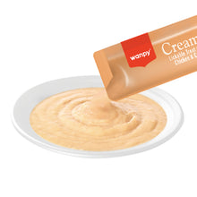 Görseli Galeri görüntüleyiciye yükleyin, Wanpy Tavuklu&Yengeçli 25*14 gr Krema Kedi Ödülü