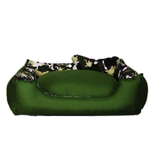 Görseli Galeri görüntüleyiciye yükleyin, YEŞİL KAMUFLAJ PET YATAĞI (KEDİ VE KÖPEK)