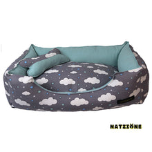 Görseli Galeri görüntüleyiciye yükleyin, BULUT DESENLİ PET YATAĞI (KEDİ VE KÖPEK)