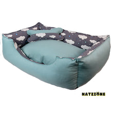 Görseli Galeri görüntüleyiciye yükleyin, BULUT DESENLİ PET YATAĞI (KEDİ VE KÖPEK)