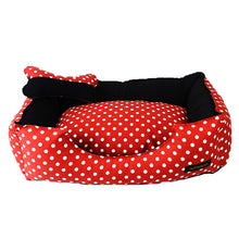 Görseli Galeri görüntüleyiciye yükleyin, NATZIONE KIRMIZI PUANLI PET YATAĞI (KEDİ VE KÖPEK)