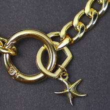 Görseli Galeri görüntüleyiciye yükleyin, NATZIONE PASLANMAZ ÇELİK ALTIN KAPLAMA UÇLU KEDİ KÖPEK ZİNCİR KOLYESİ