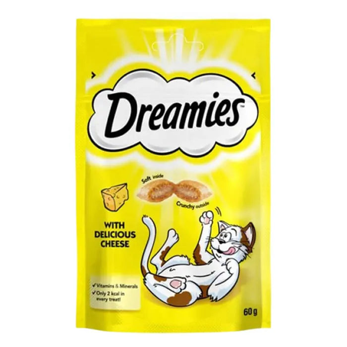 Dreamies İçi Dolgulu Peynirli Kedi Ödül Bisküvisi 60gr