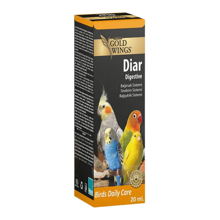 Gold Wings Diar Kuşlar için Sindirim Sistemi Destekleyici 20 ml